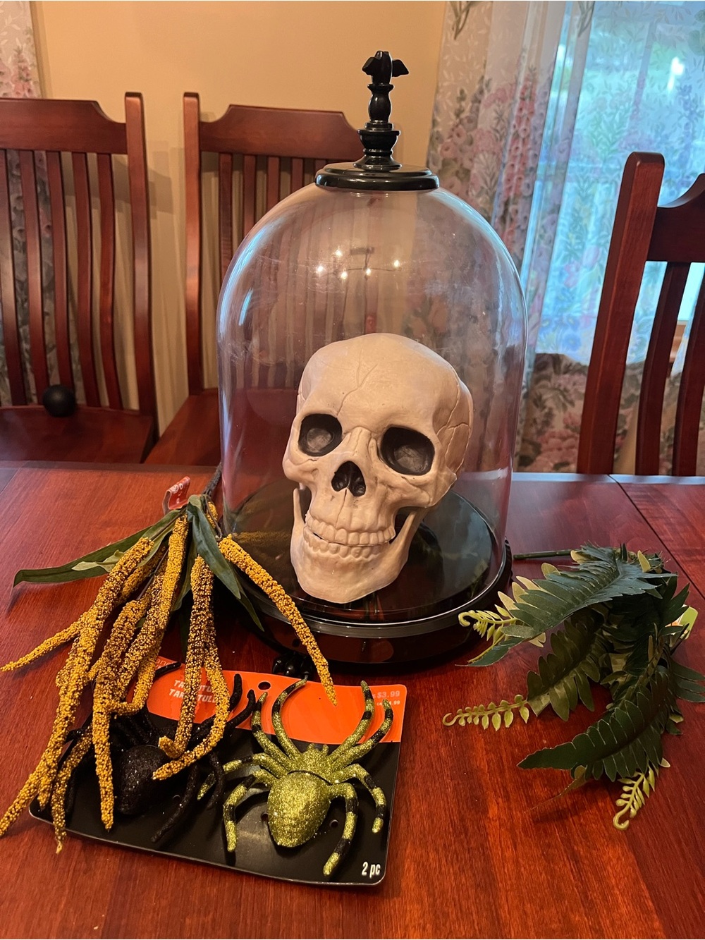 Cloche Skeleton Decor